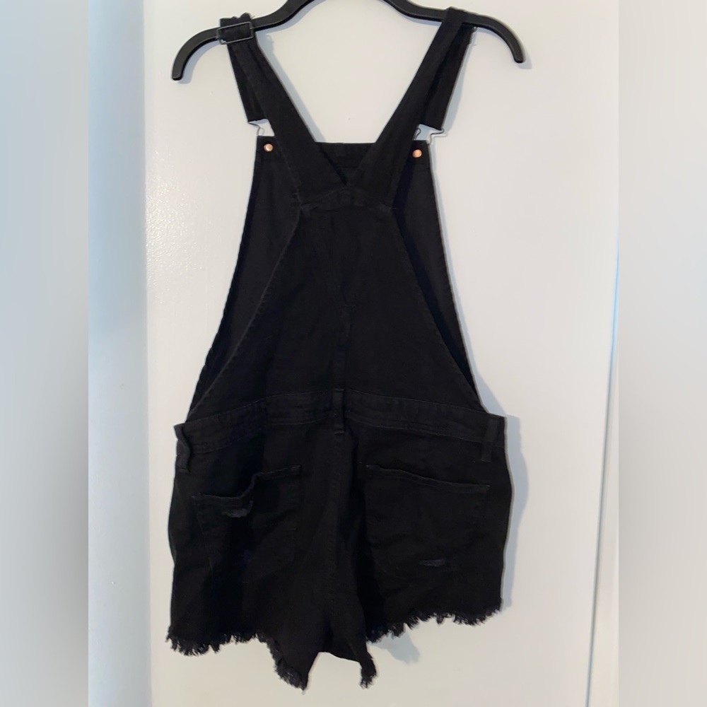 Black American Eagle Denim Overalls - Picture 3 of 5